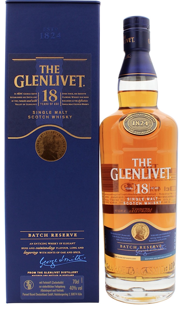 Bild von GLENLIVET 18J. 40%        0,7L