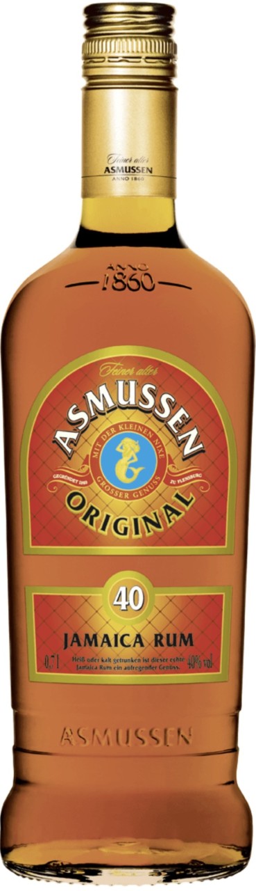 Bild von ASMUSSEN JAMAICA RUM 40%  0,7L