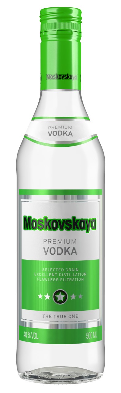 Bild von WODKA MOSKOVSKAYA 38%     0,5L