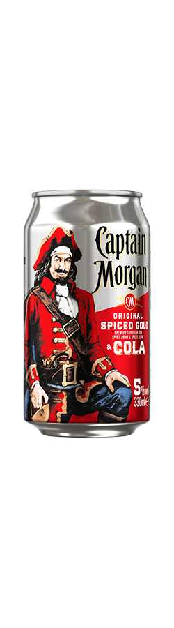 Bild von Captain Morgan Original Spiced Gold &amp; Cola 10%  0,33L