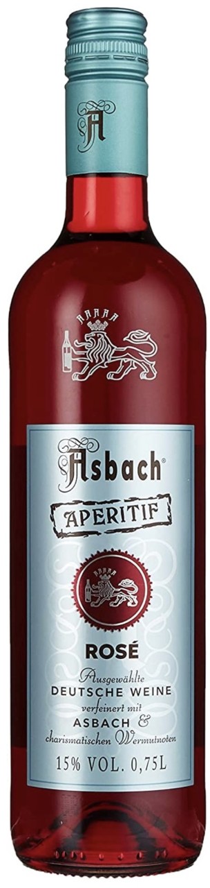 Bild von Asbach Hugo Aperitif Rose 15% 0,75l