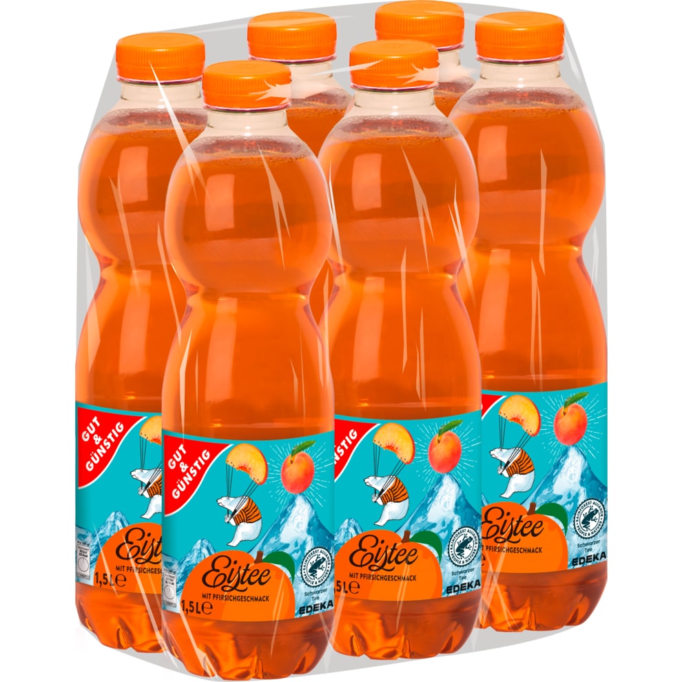 Bild von G+g Eistee Pfirsich Pet 6x1,5l