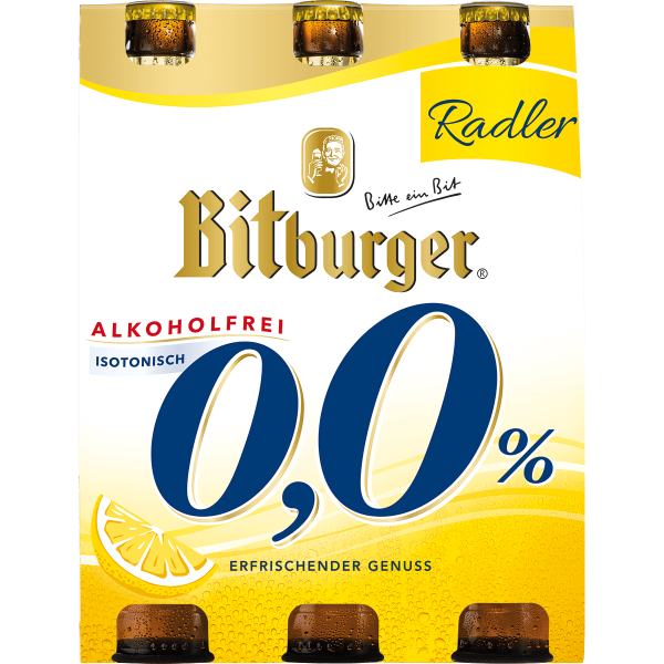 Bild von Bitb Radler Alkfr.  6x0,33l Pk