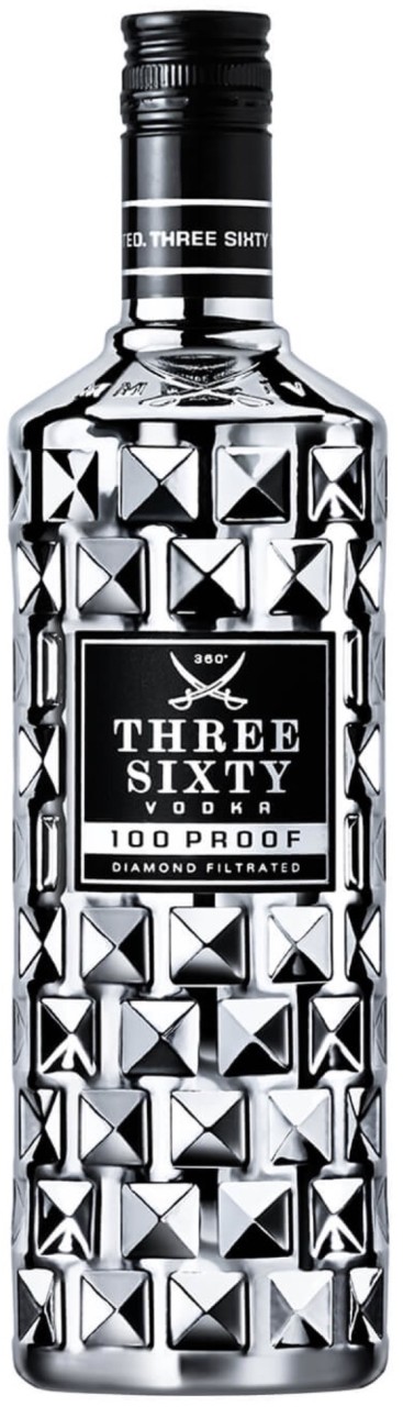 Bild von Three Sixty Vodka 100 Proof 50% 0,7l