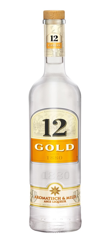 Bild von 12 GOLD Anis Liqueur 36% 0,7l